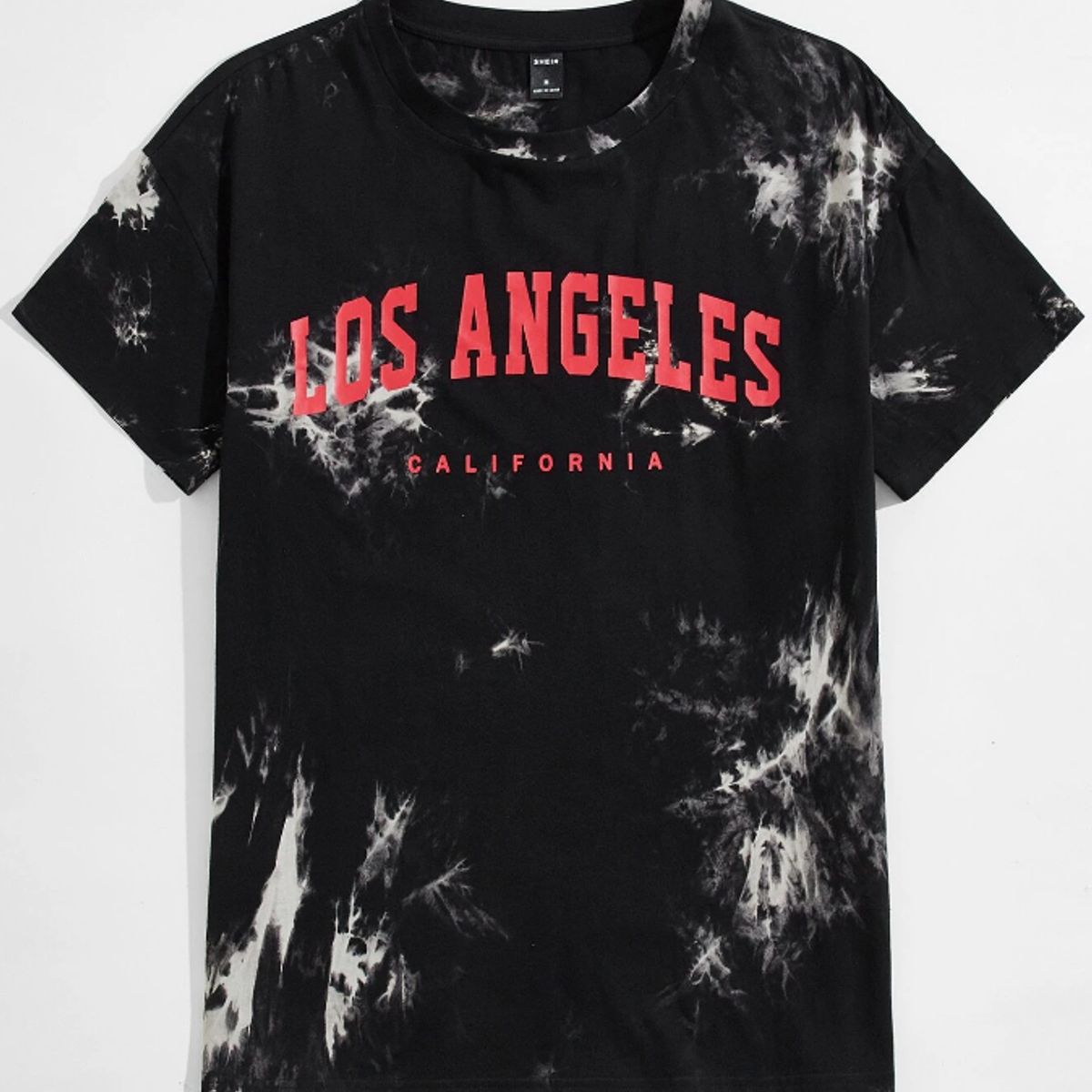 KIRAMA CLOTHING STORE - Polera Hombre Tie-Dye Los Angeles  Negro Multicolor
