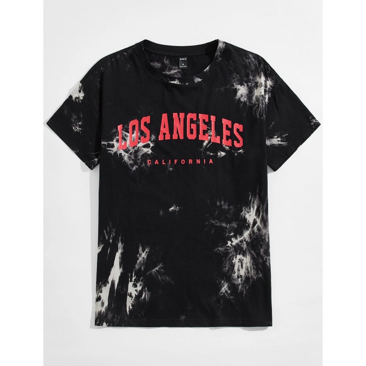 KIRAMA CLOTHING STORE - Polera Hombre Tie-Dye Los Angeles  Negro Multicolor