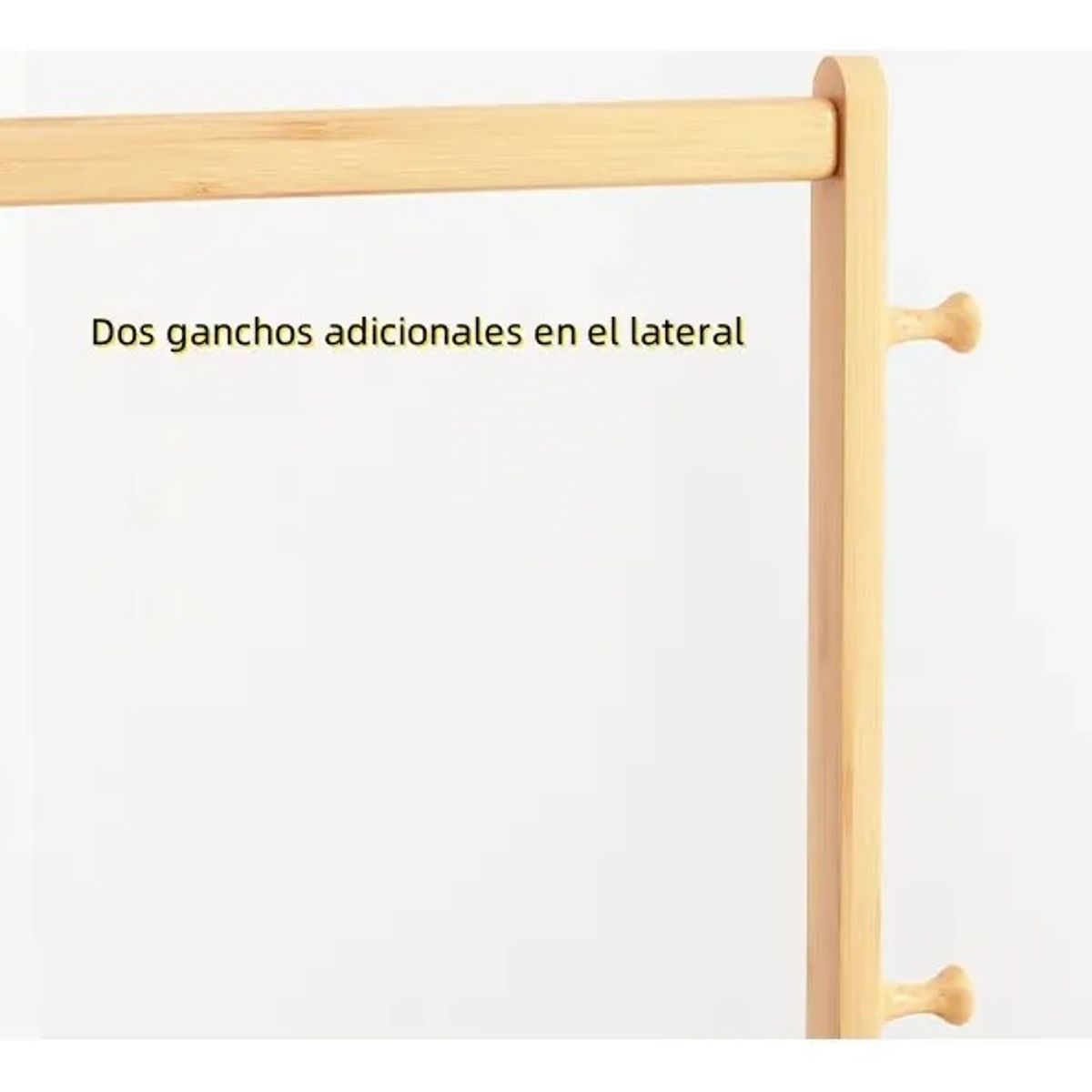 GENERICO - Tendedero Ropa Perchero Madera 158cm X 100cm X 38cm Beige