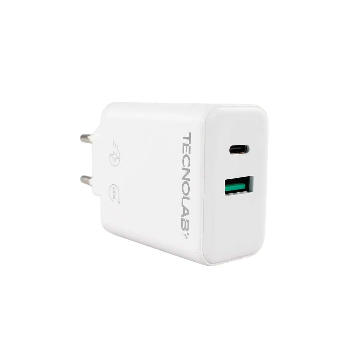 TECNOLAB - Cargador Ultra Rápido 45W QC 3.0 USB-C a C TL714 Tecnolab