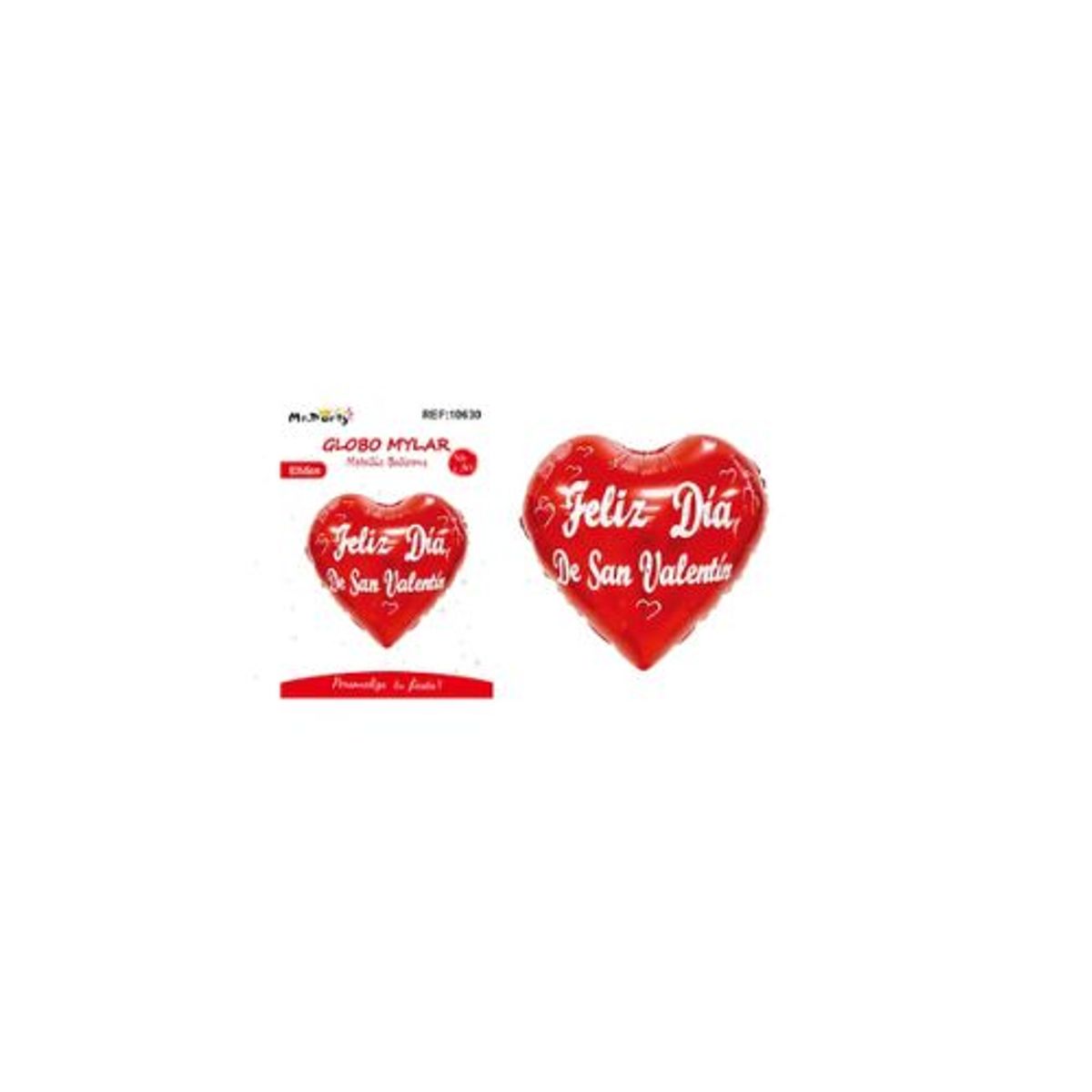 GENERICO - Globo metálico corazón San Valentín de Feliz Dia 53x45cm