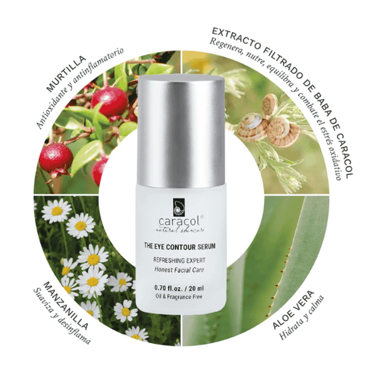 CARACOL NATURAL SKINCARE - Serum Contorno de Ojos Caracol Natural Skincare