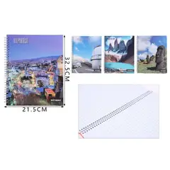 GENERICO - Cuaderno Universitario Rayado 32x 21 – 100 Hojas Colores Surtidos