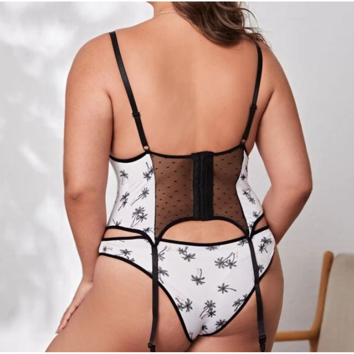 KIRAMA CLOTHING STORE - Conjunto Sexy Blanco y Negro con Encaje  Estilo Fiesta