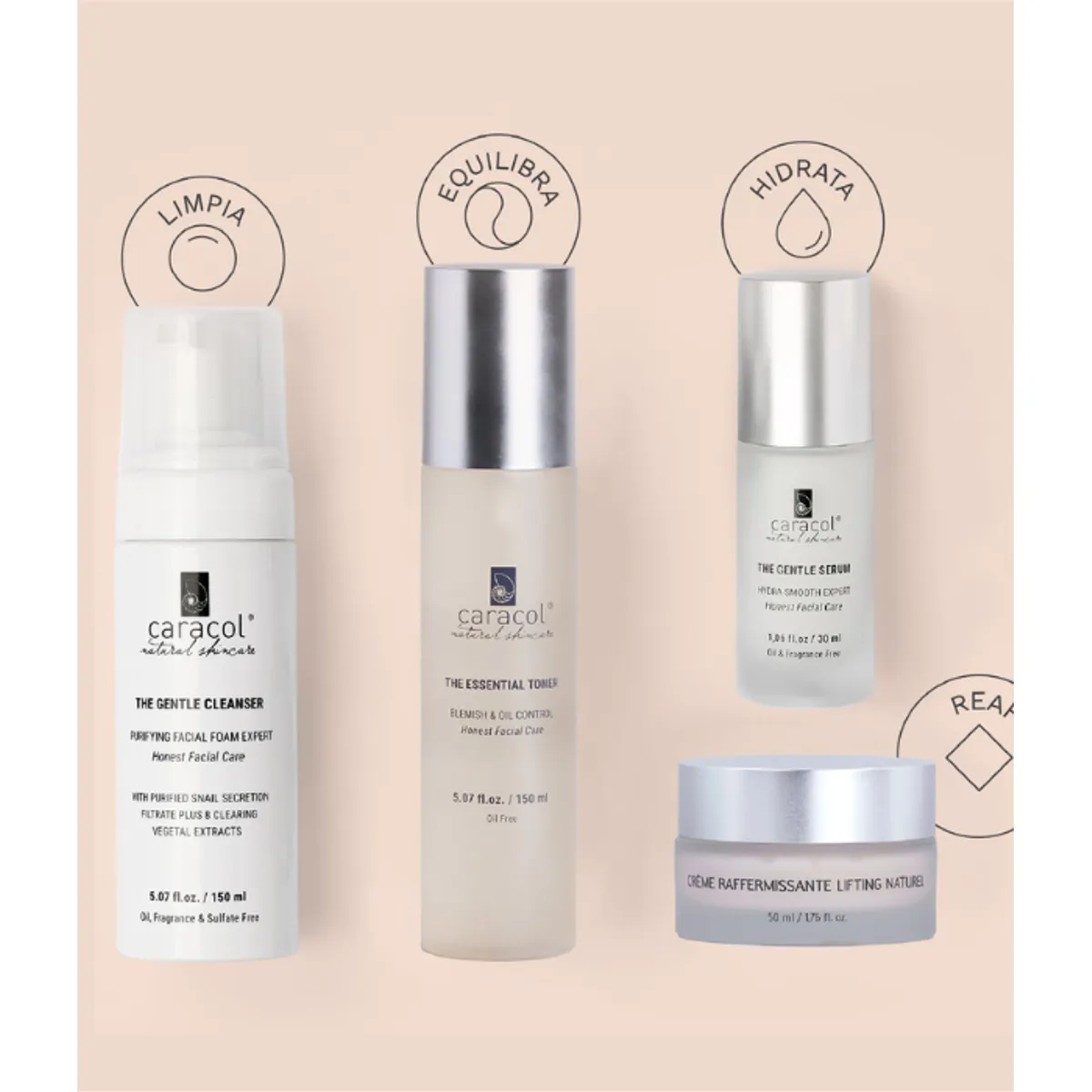 CARACOL NATURAL SKINCARE - PACK REAFIRMANTE CARACOL NATURAL SKINCARE