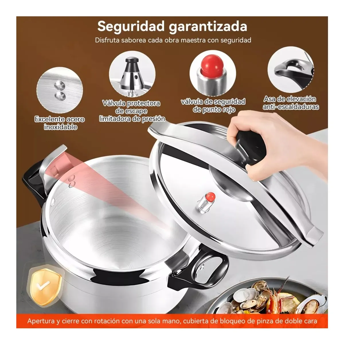 DORAL - Olla a Presión Doral Aluminio 11 Litros