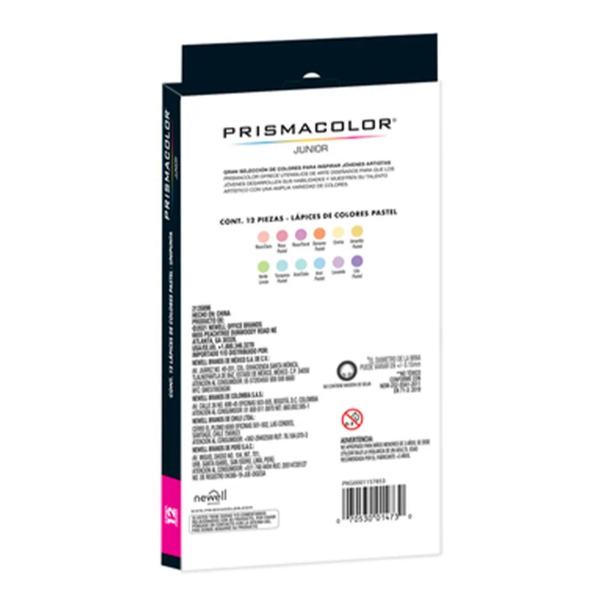 PRISMACOLOR - Set Lapices de Colores Prismacolor Junior 12 Unidades Pastel