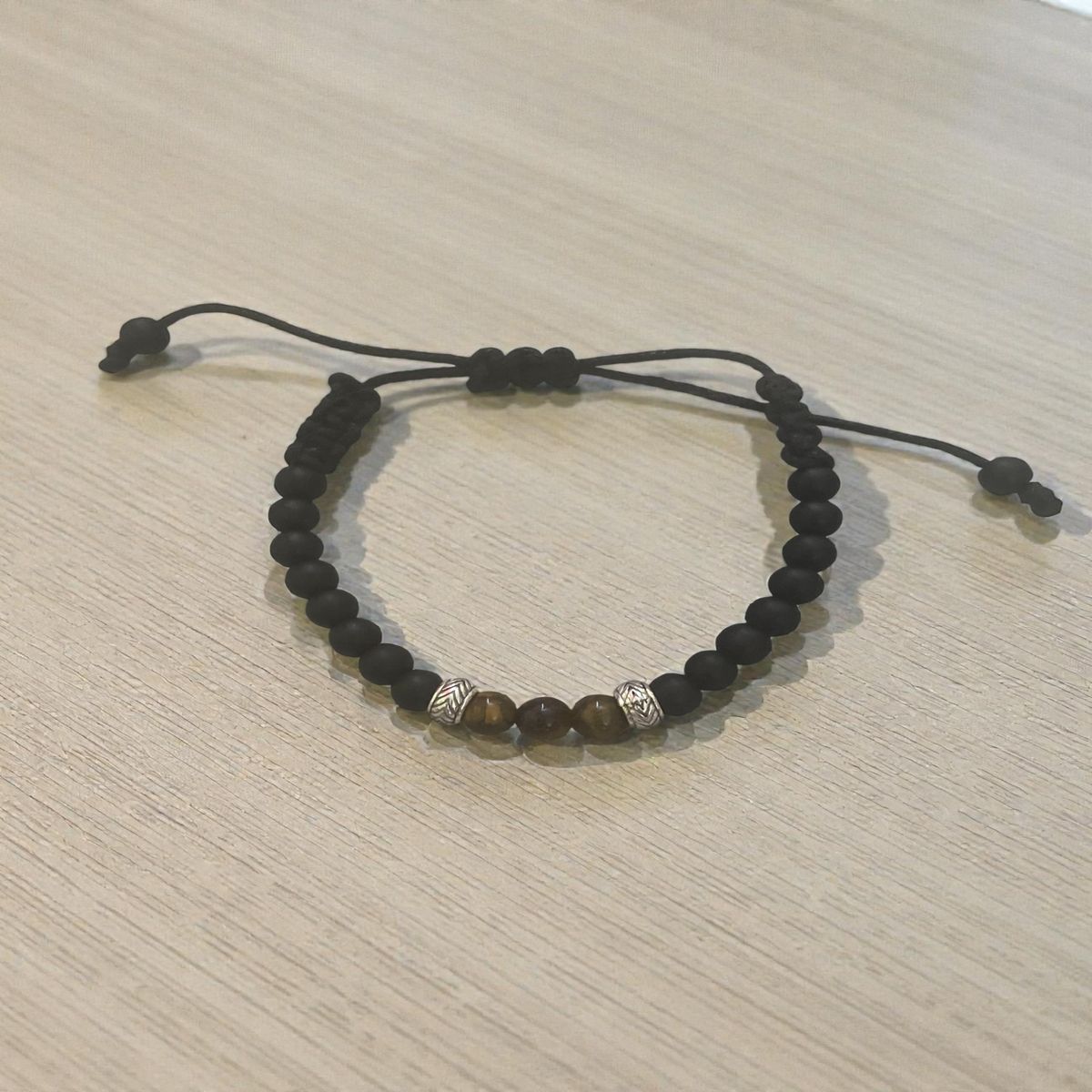 GENERICO - Pulsera para Hombre de Protección y prosperidad  Ónix y Ojo de Tigre