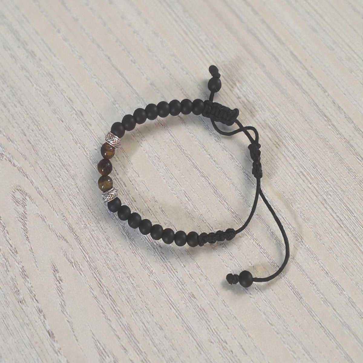 GENERICO - Pulsera para Hombre de Protección y prosperidad  Ónix y Ojo de Tigre