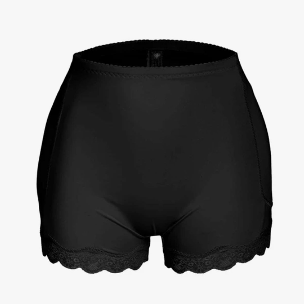 KIRAMA CLOTHING STORE - Shorts Negros Premamá con Encaje  Soporte Ligero