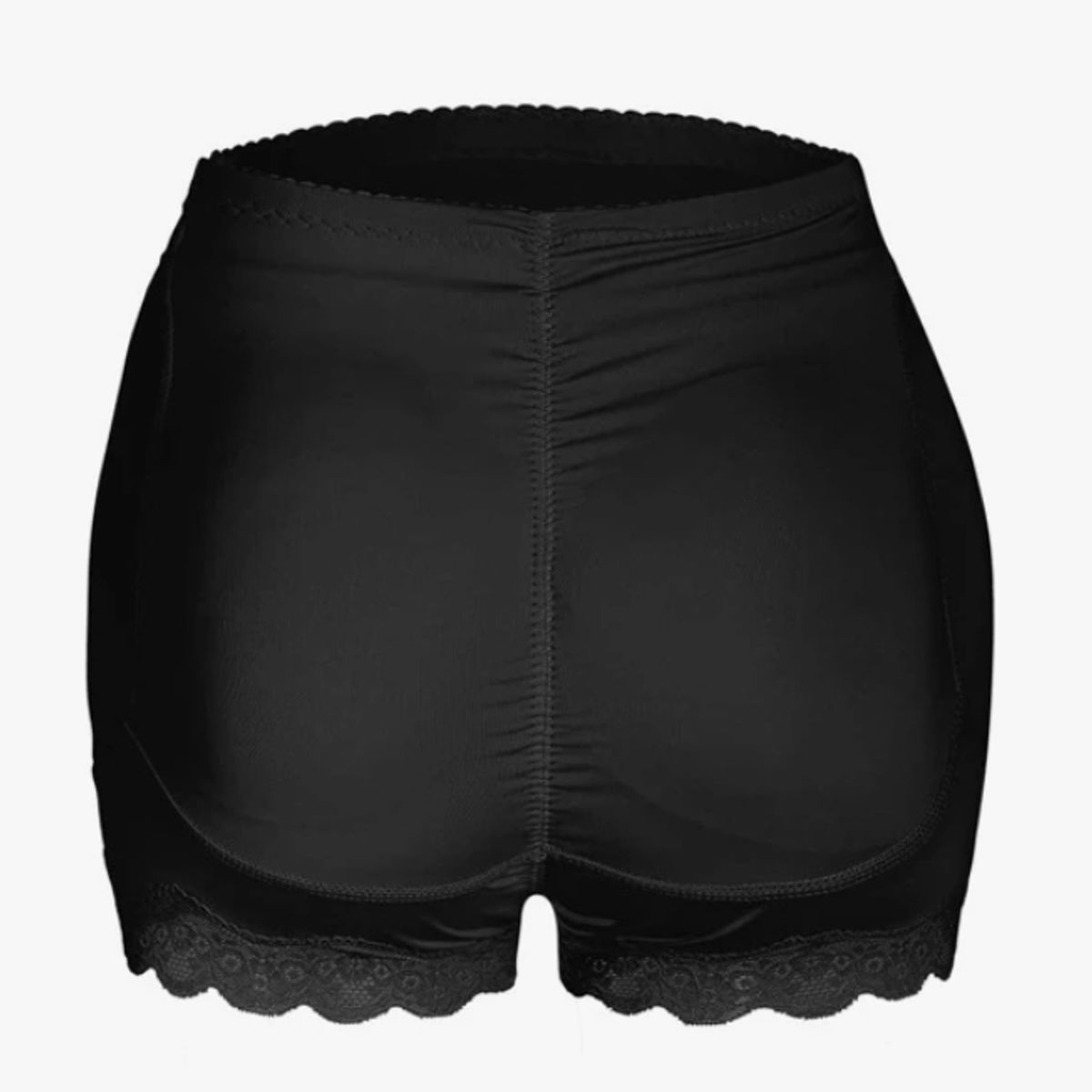 KIRAMA CLOTHING STORE - Shorts Negros Premamá con Encaje  Soporte Ligero