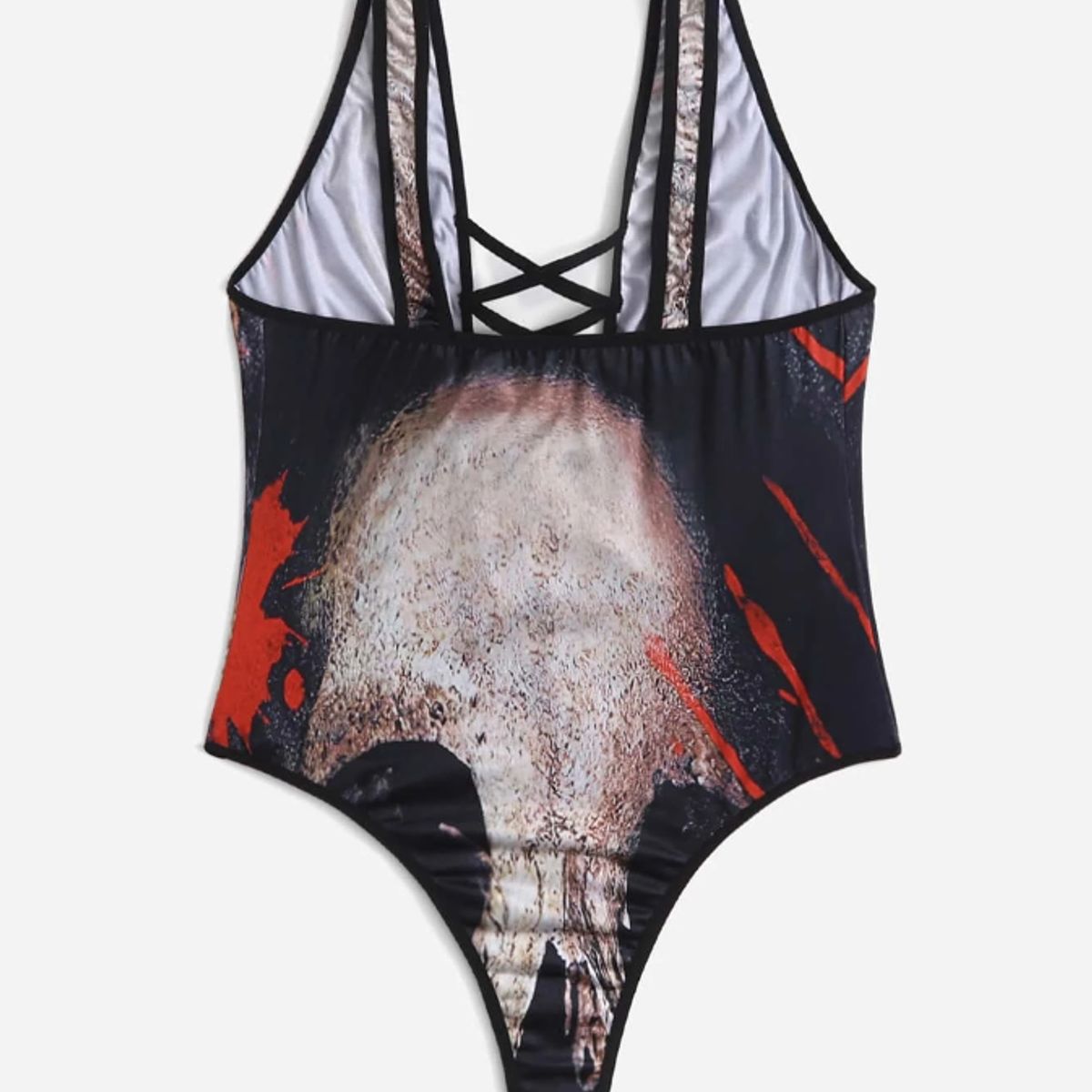 KIRAMA CLOTHING STORE - Body Multicolor con Escote Cruzado  Estilo Clásico Sexy