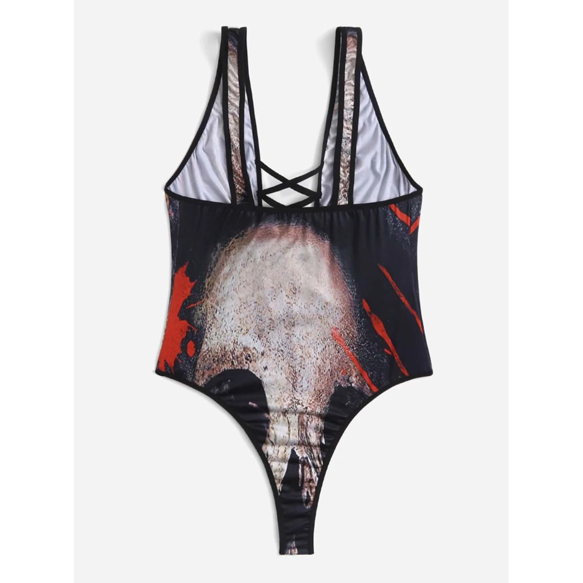 KIRAMA CLOTHING STORE - Body Multicolor con Escote Cruzado  Estilo Clásico Sexy