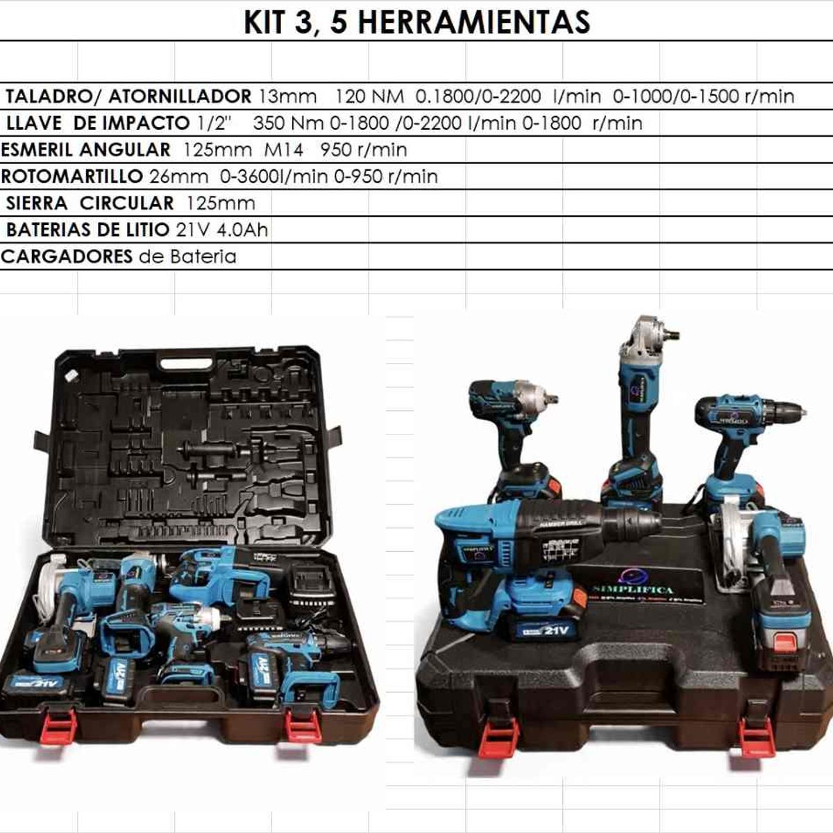 GENERICO - MALETA DE HERRAMIENTAS KIT 3