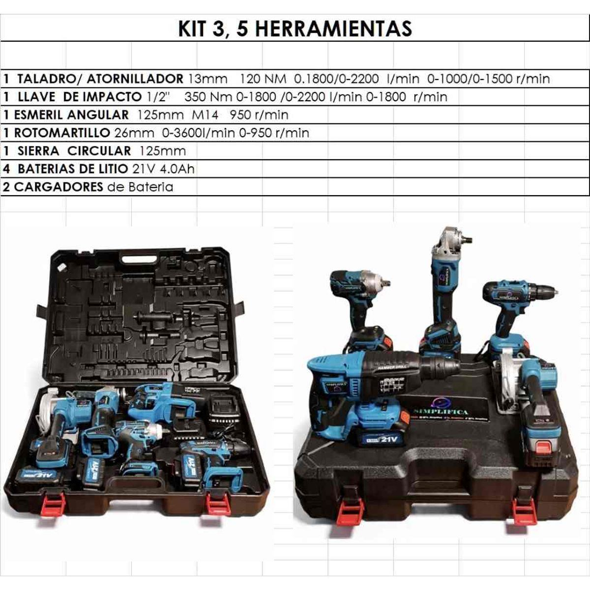 GENERICO - MALETA DE HERRAMIENTAS KIT 3