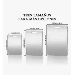GENERICO - Tablas Para Picar Utensilio Cocina Con Base Colores 4 Piezas Lisa Plateado