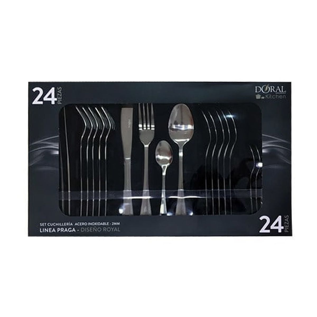DORAL - SET DE CUCHILLOS LINEA PRAGA 24 PIEZAS DORAL