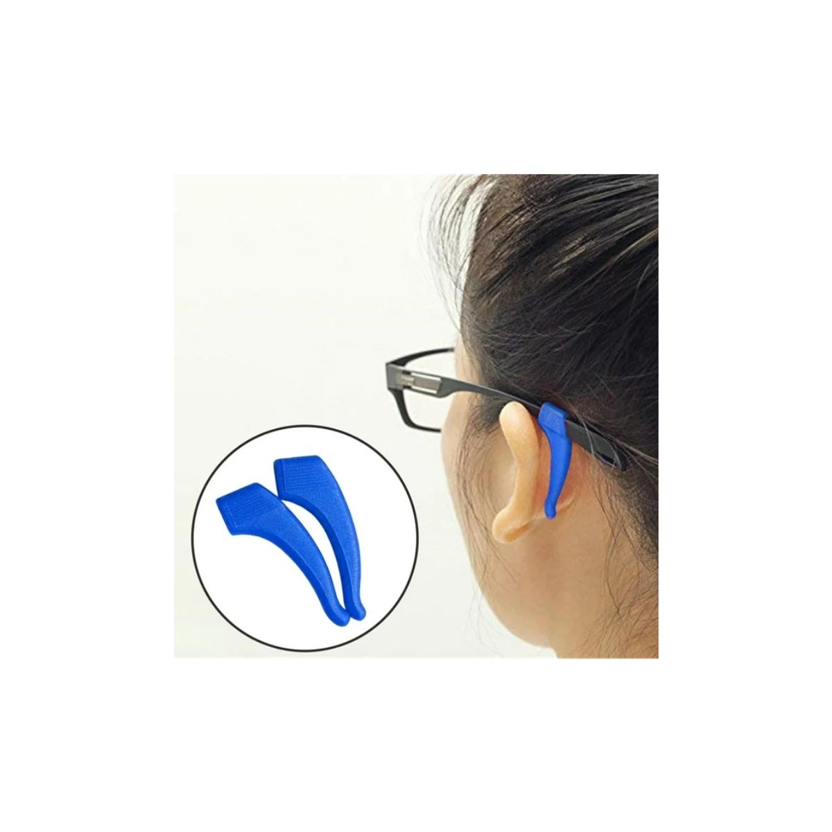 GENERICO - 2 Par De Gancho Soporte Anti Caída Para Lentes Gafas Multicolor
