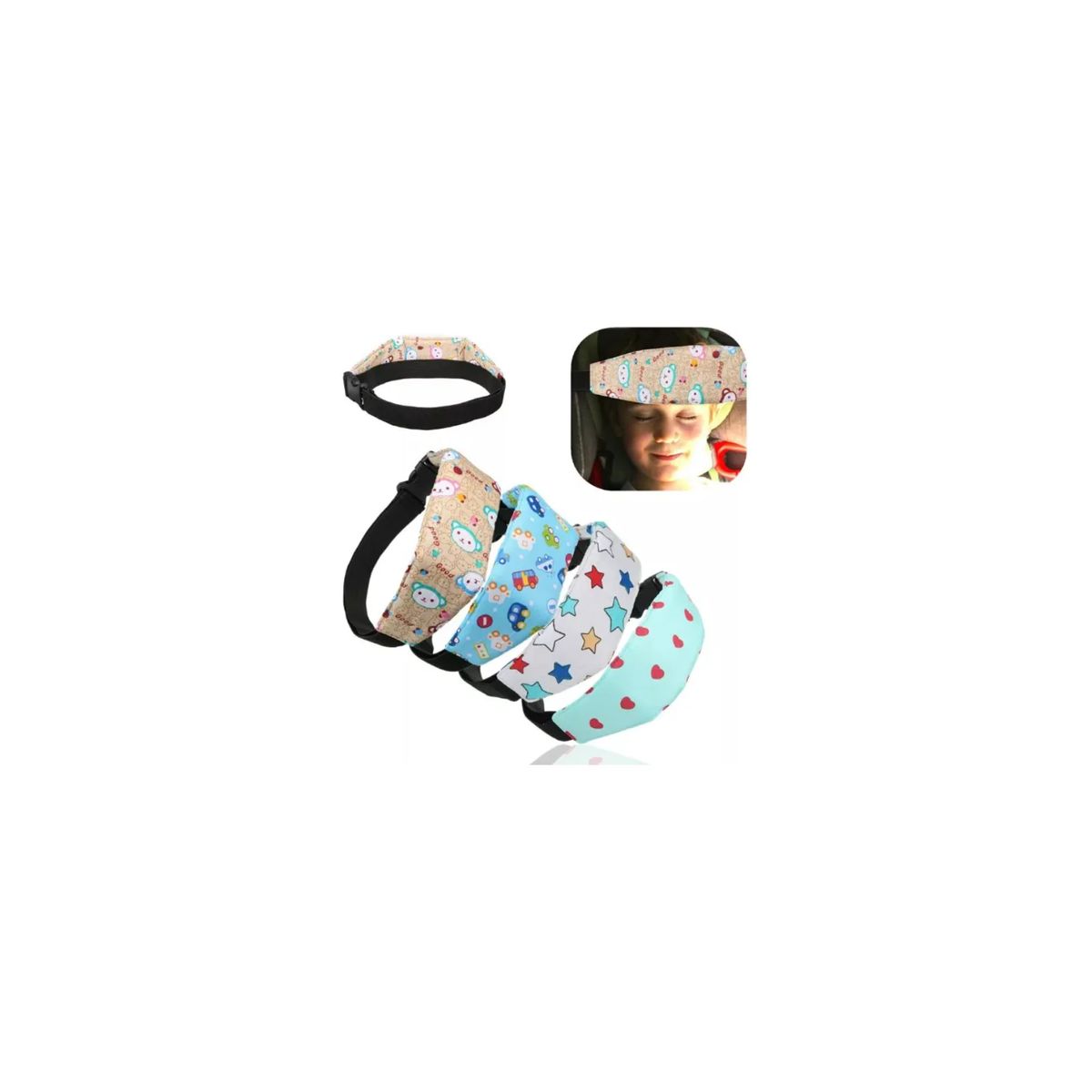 GENERICO - Sujetador Soporte Cabeza Para Bebés Niños Silla Auto