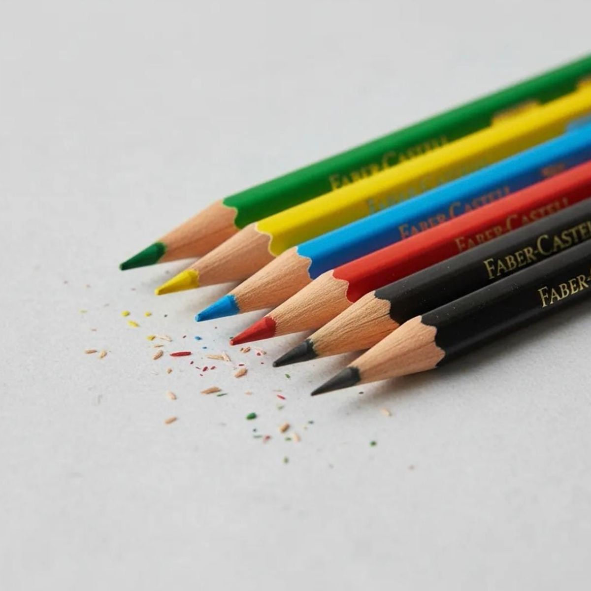 FABER-CASTELL - Lápices De colores vivos Faber Castell Hexagonales HB + 2 grafito