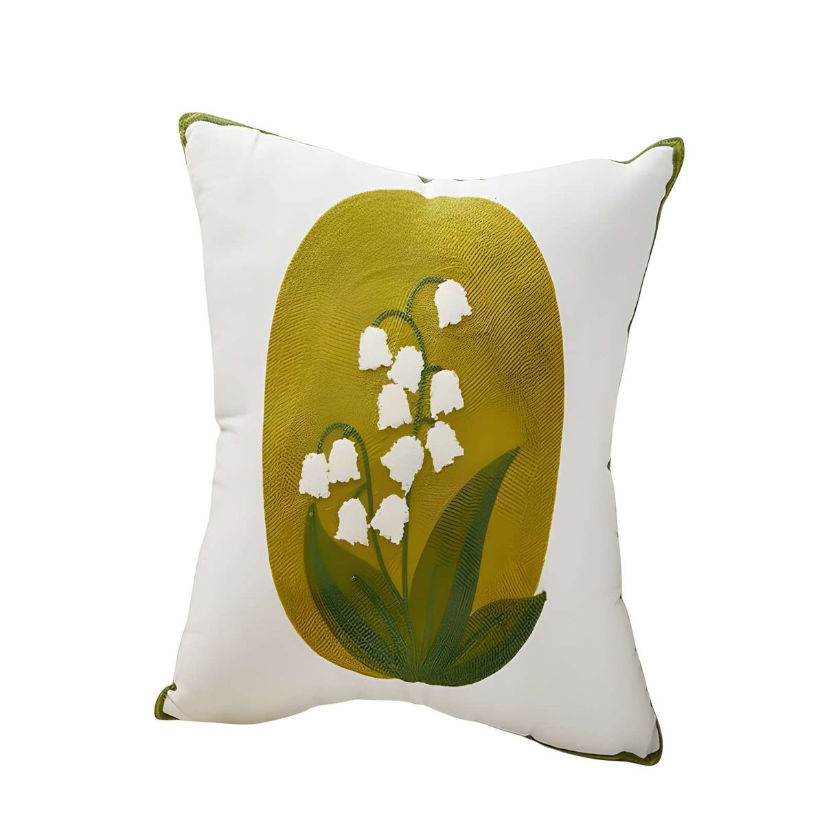 GENERICO - PACK DE 2 FUNDAS DE COJIN BORDADAS 45X45CM VERDE