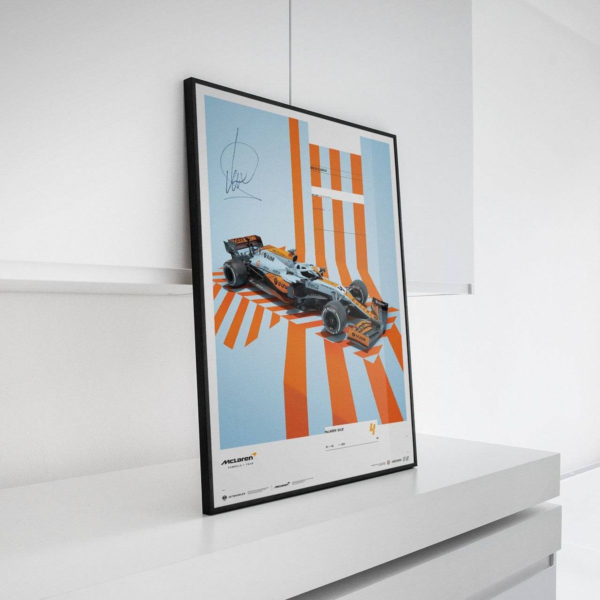 GENERICO - Cuadro Lando Norris  Mclaren X Gulf Edition