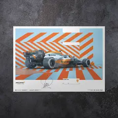 GENERICO - Cuadro Lando Norris Mclaren X Gulf Edition Horizontal