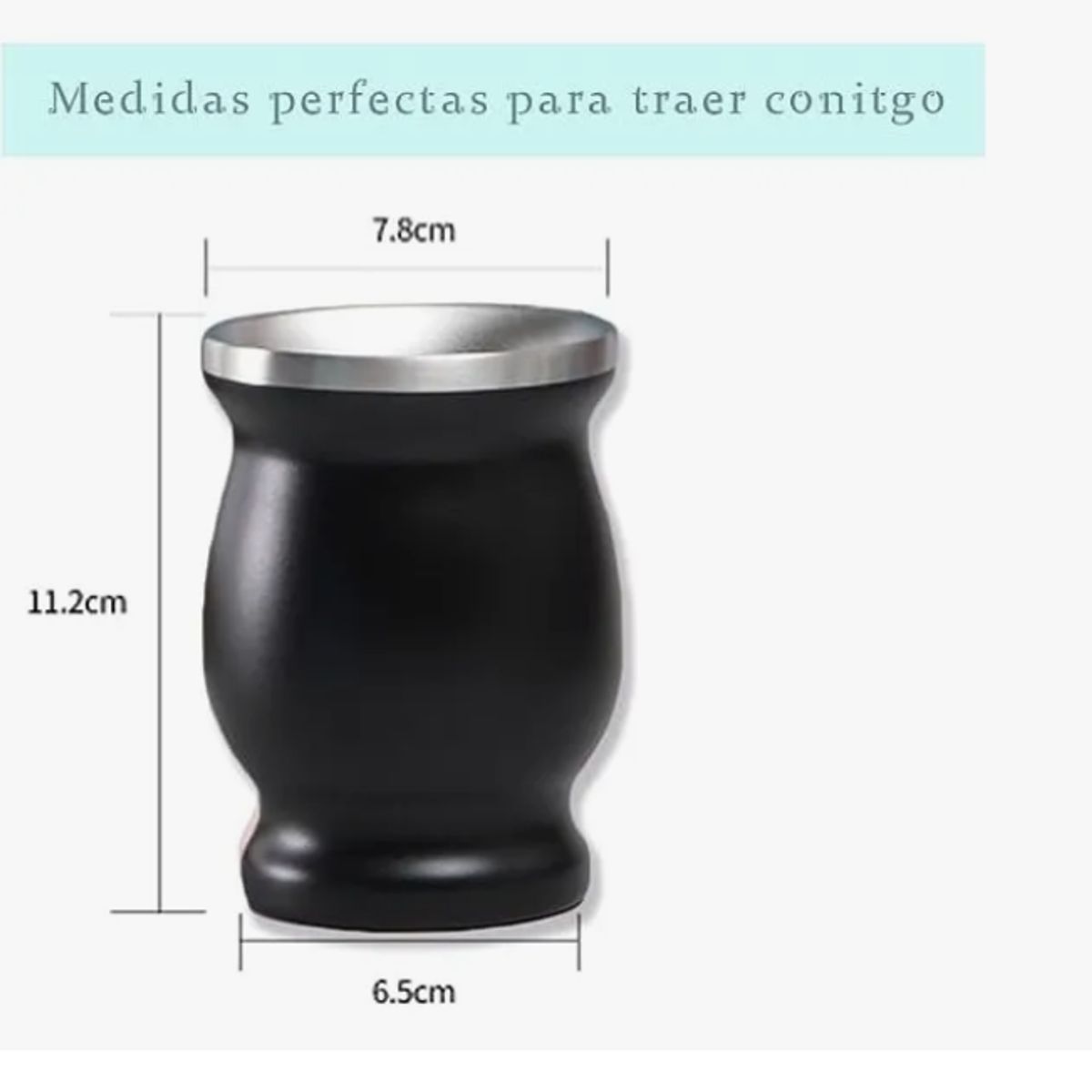 GENERICO - Kit Matero Bombilla Mate Set Matero Acero Inoxidable