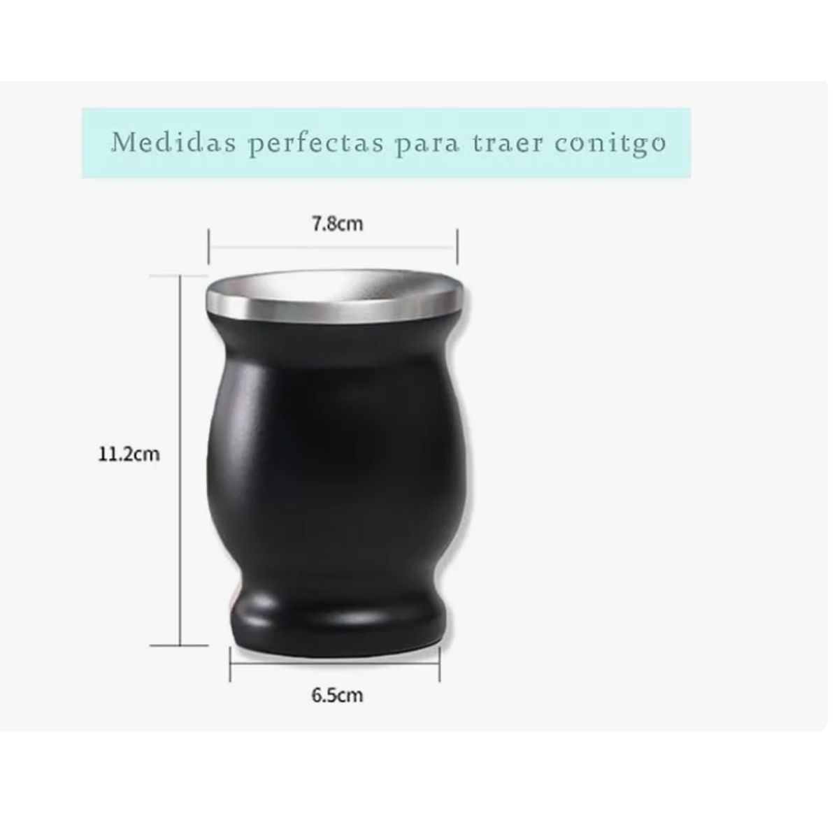 GENERICO - Kit Matero Bombilla Mate Set Matero Acero Inoxidable