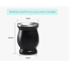 GENERICO - Kit Matero Bombilla Mate Set Matero Acero Inoxidable