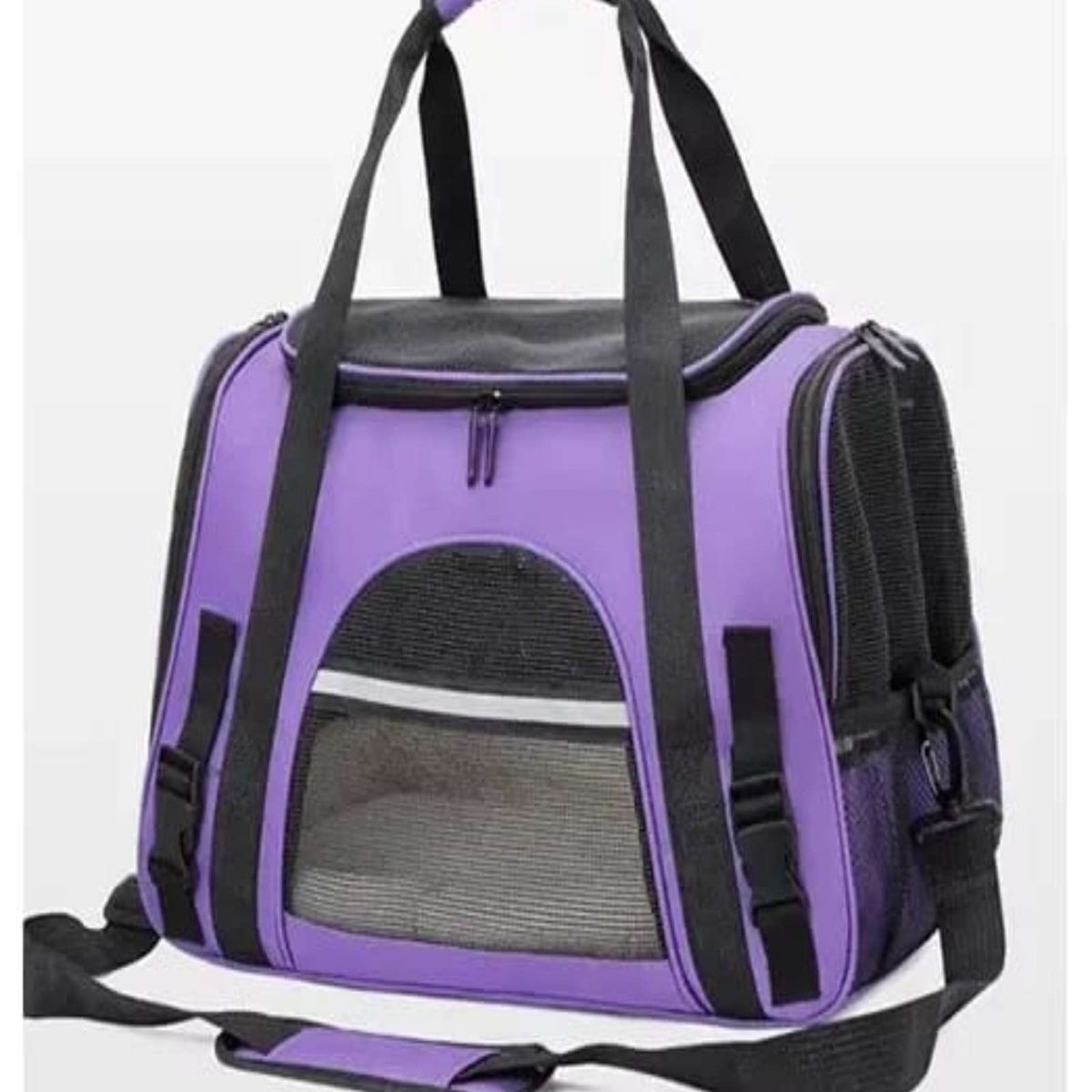 GENERICO - Bolso Transportador Respirable de Mascota Para Perro y Gato Morado