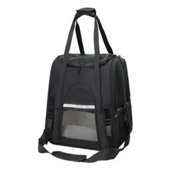 GENERICO - Bolso para Mascota transportador de Perro y Gato Negro
