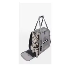 GENERICO - Bolso para Mascota transportador de Perro y Gato gris