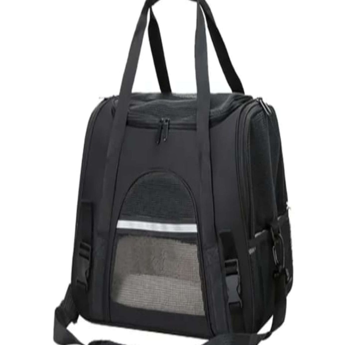 GENERICO - Bolso para Mascota transportador de Perro y Gato Negro
