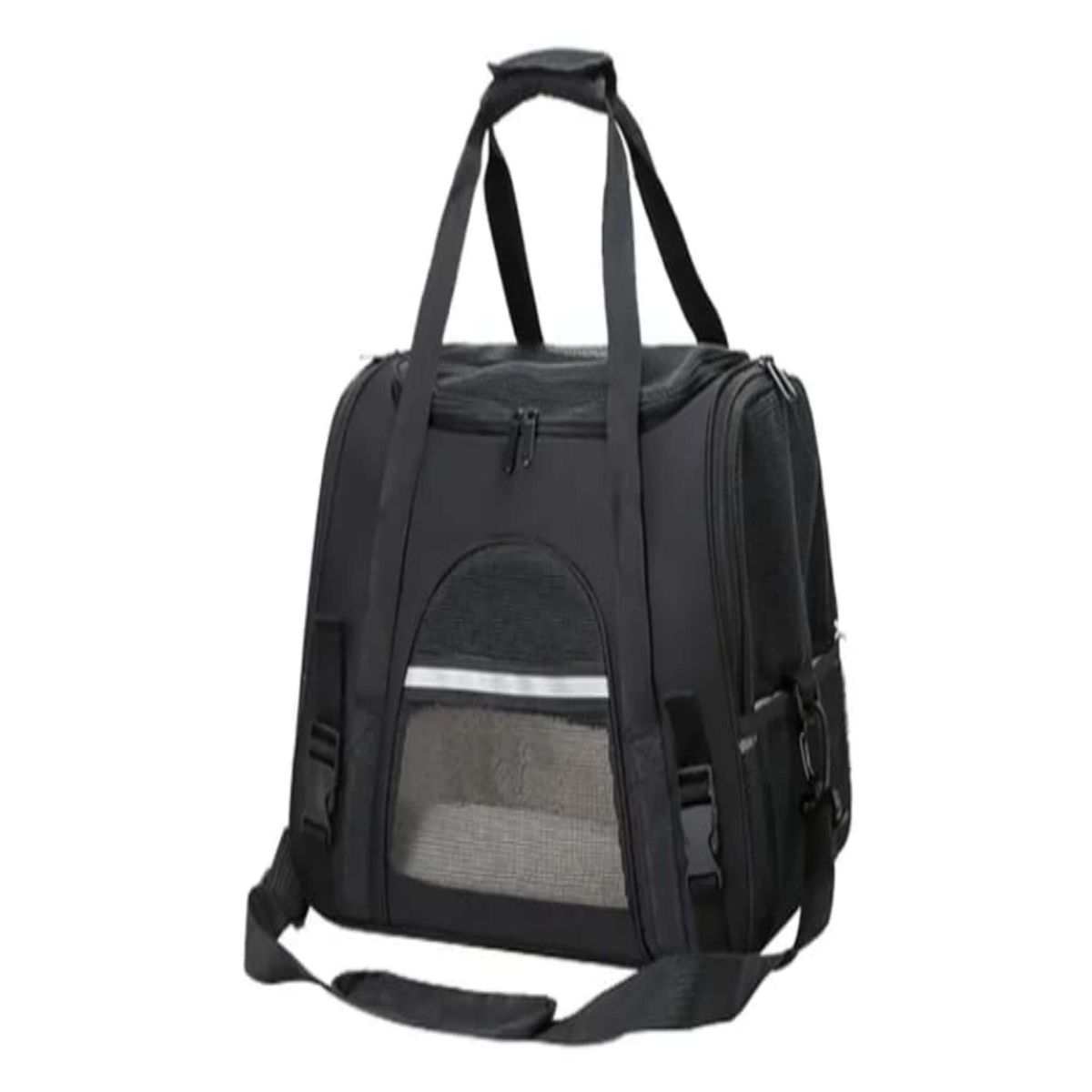 GENERICO - Bolso para Mascota transportador de Perro y Gato Negro