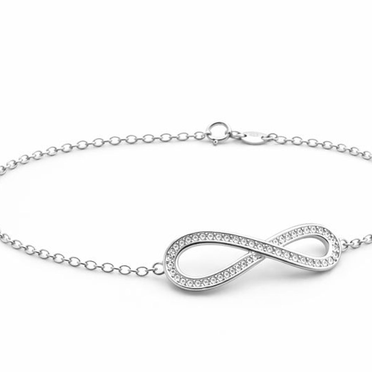 GENERICO - Pulsera plata 925 infinito elegante mujer joya