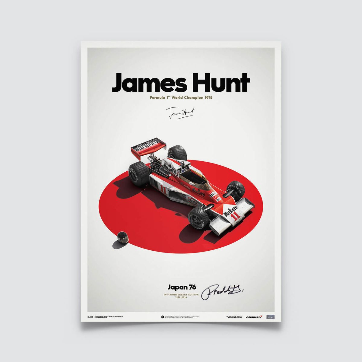 GENERICO - Cuadro James Hunt Mclaren M23 F1 Japanese Gp Formula 1