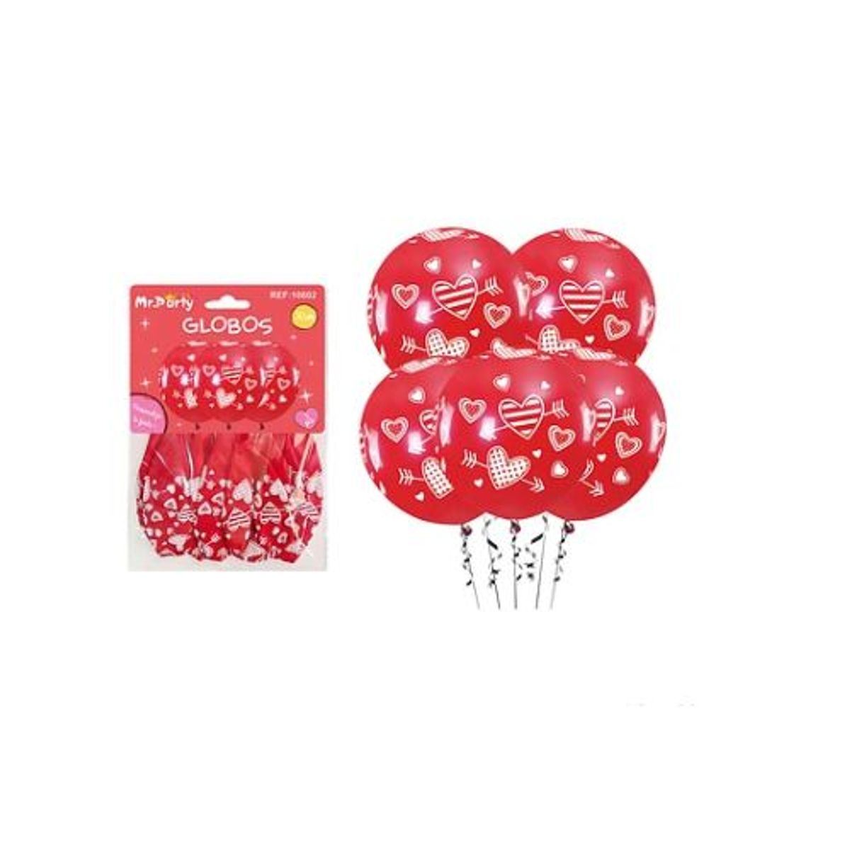 GENERICO - Globo impreso San Valentín 30cm 5pcs