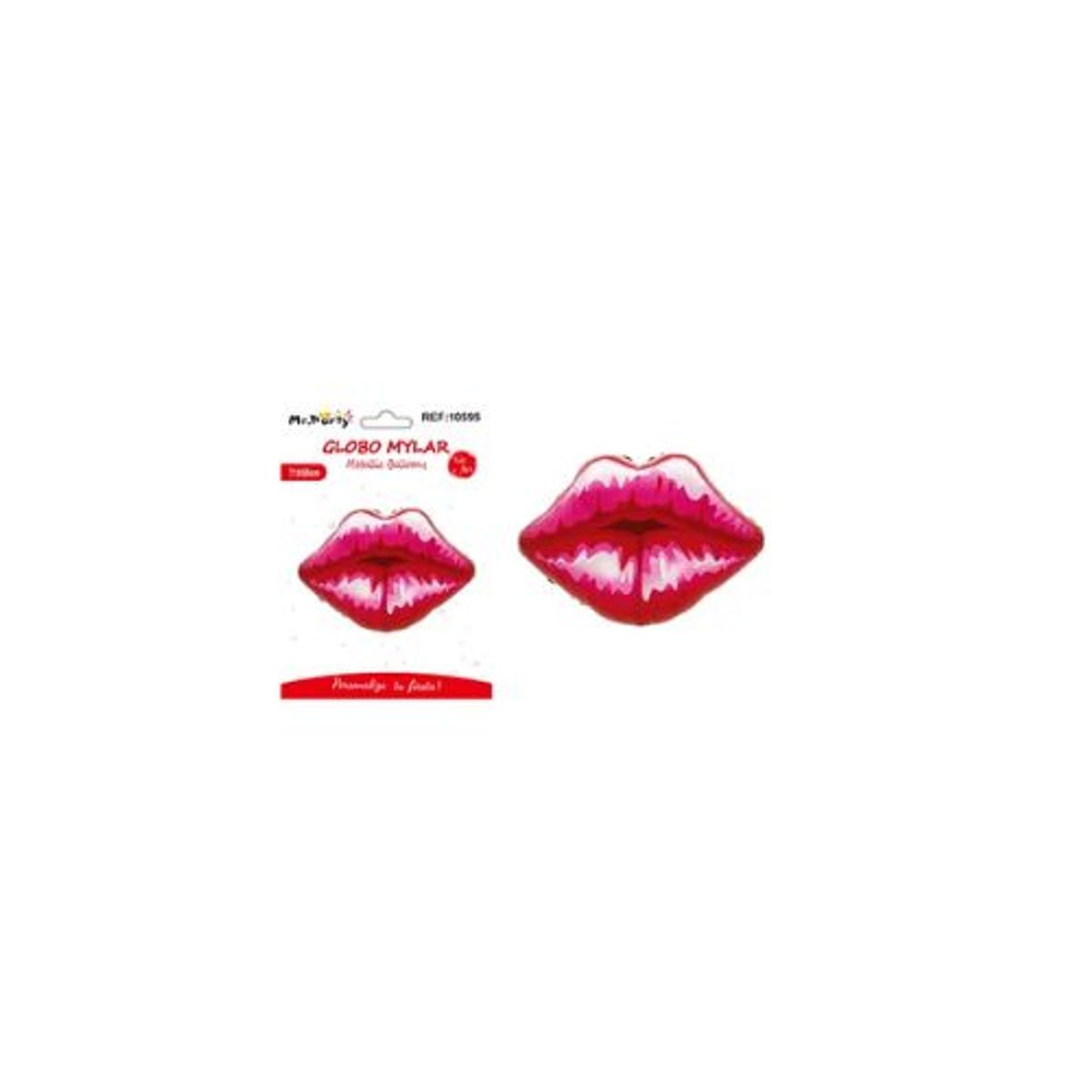 GENERICO - Globo metálico de labios 71x65cm