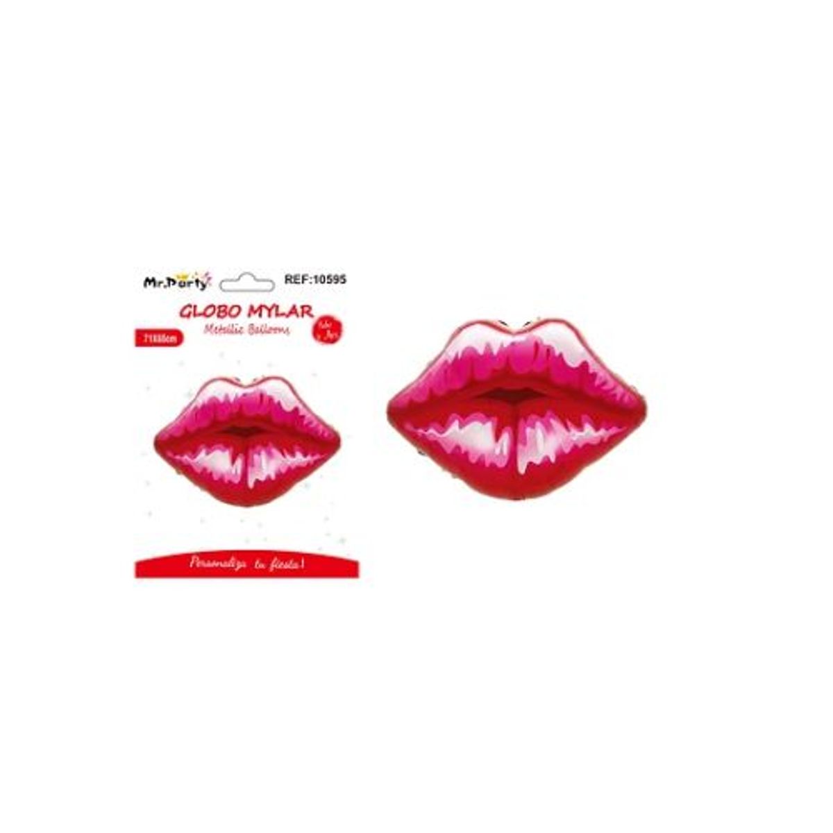 GENERICO - Globo metálico de labios 71x65cm