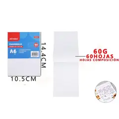 GENERICO - Cuadernillo de Composición Motarro 10.5 x 14.4cm – Rayado Escolar A6