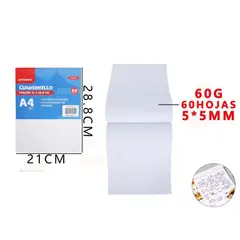 GENERICO - Cuadernillo Cuadriculado 5 mm Motarro– 28.8×21 cm 60 Hojas