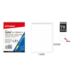 GENERICO - Block 70 Hojas A7 10.5x7.4 CM