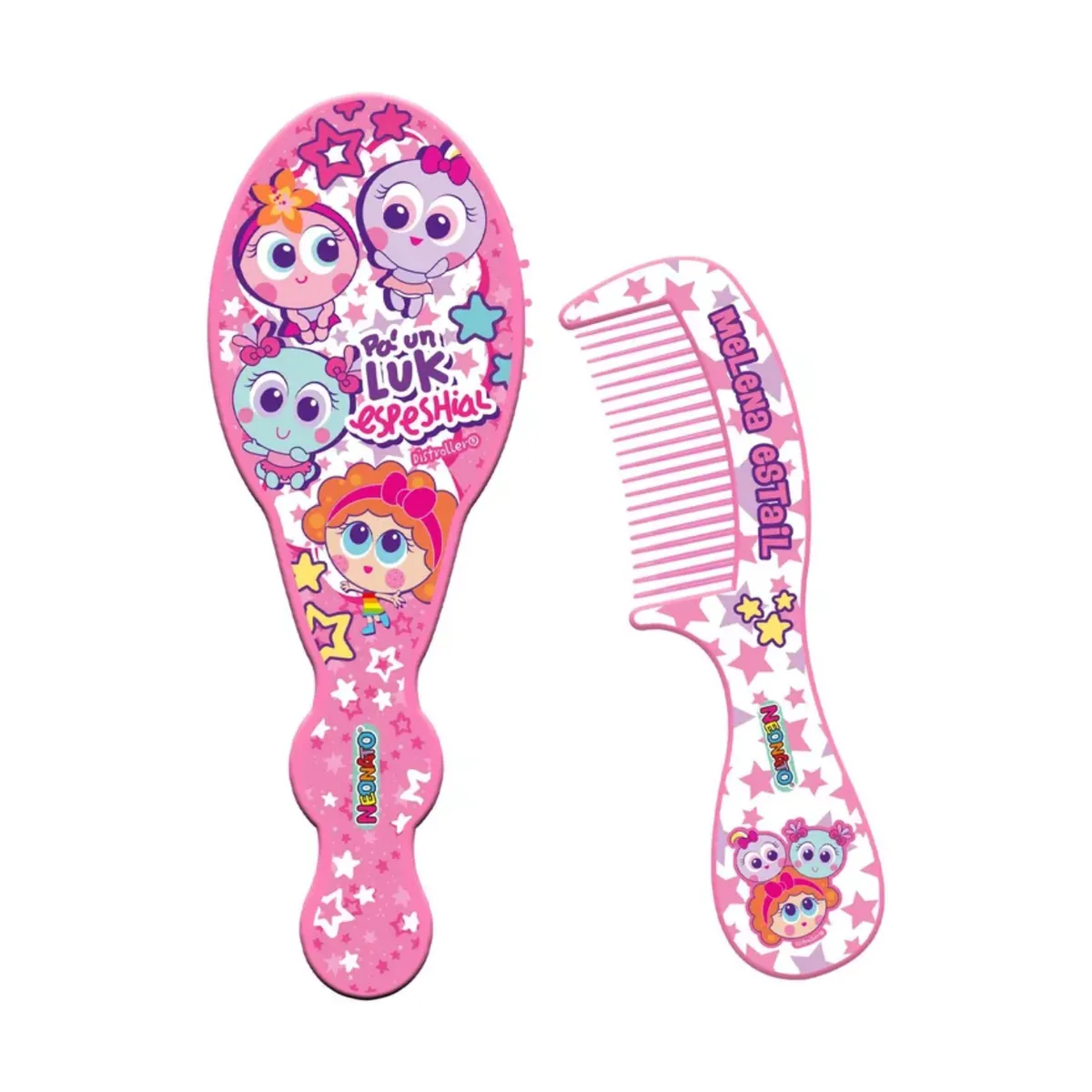 GENERICO - Set Infantil Distroller Cepillo Y Peineta Para Cabello