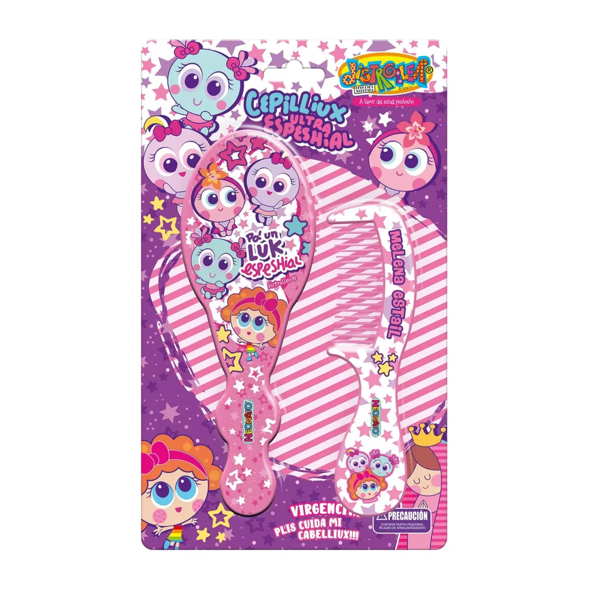 GENERICO - Set Infantil Distroller Cepillo Y Peineta Para Cabello