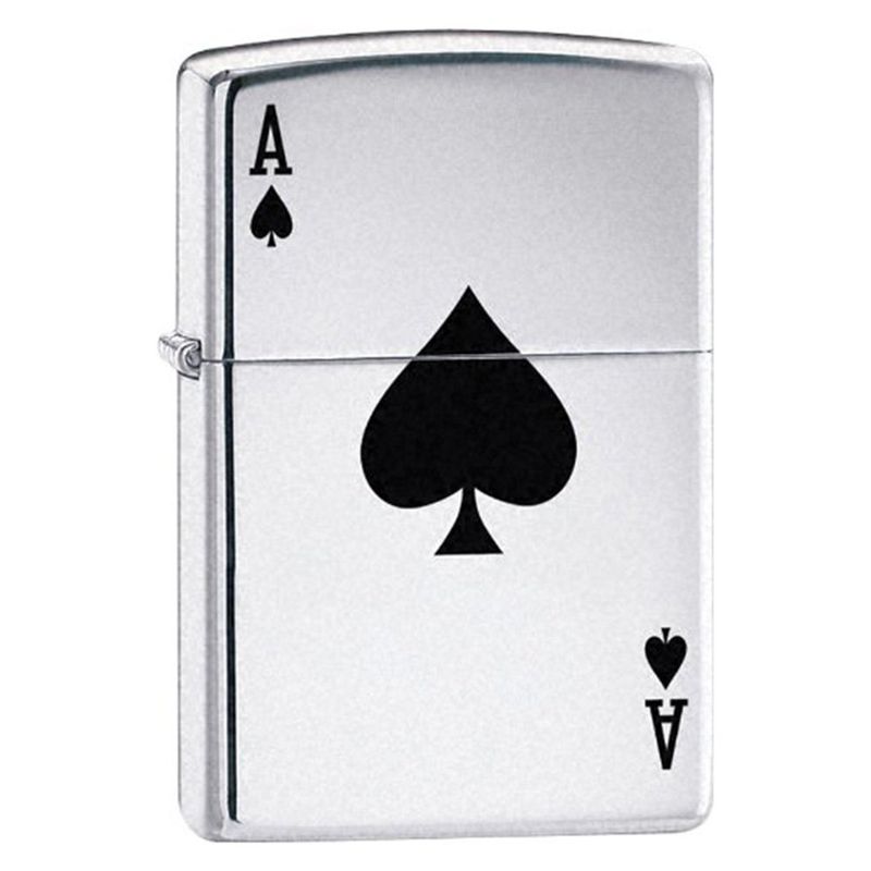 TODOBAGS - Encendedor Zippo Lucky Ace Plateado