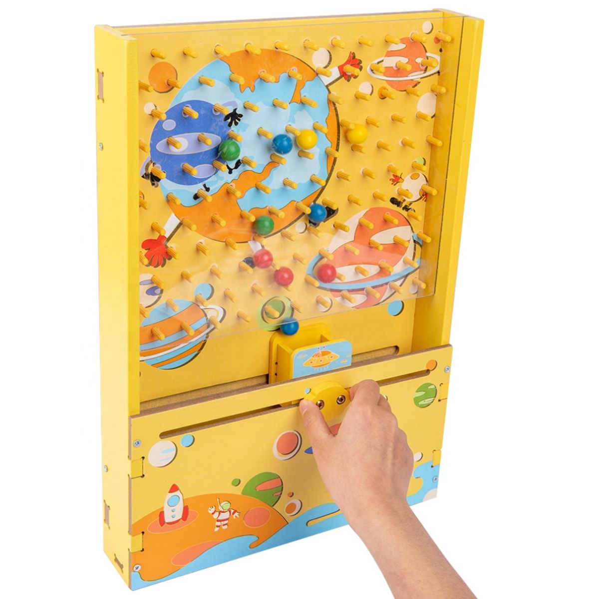 ABC - Tablero Didáctico de Canicas con Clavija Educativo