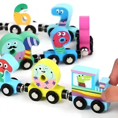 ABC - Tren de Números Magnético de Madera Juguete Educativo