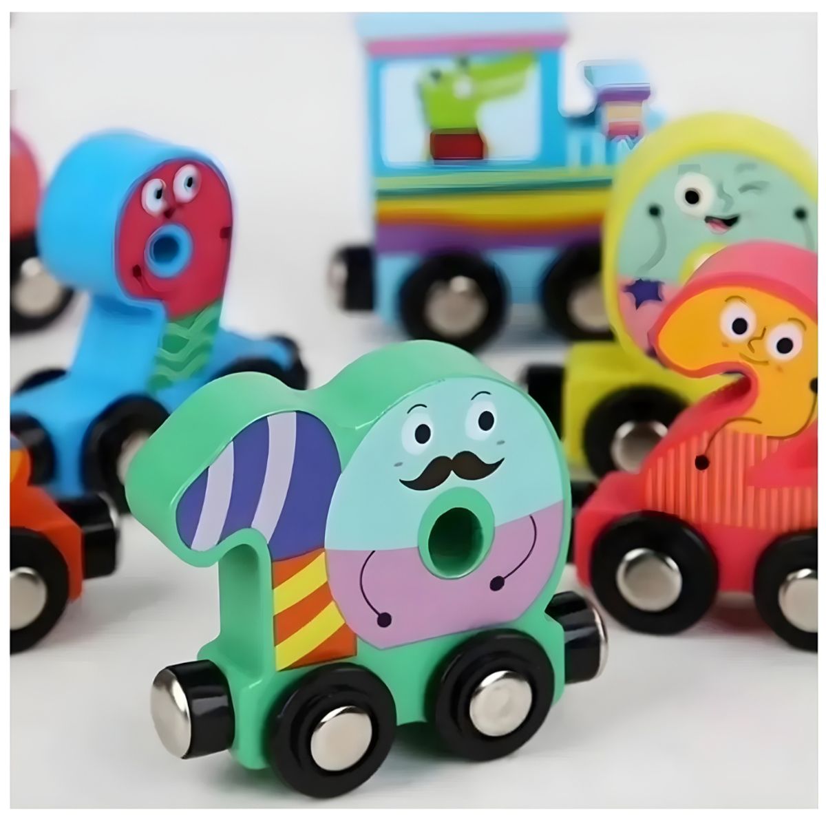 ABC - Tren de Números Magnético de Madera Juguete Educativo