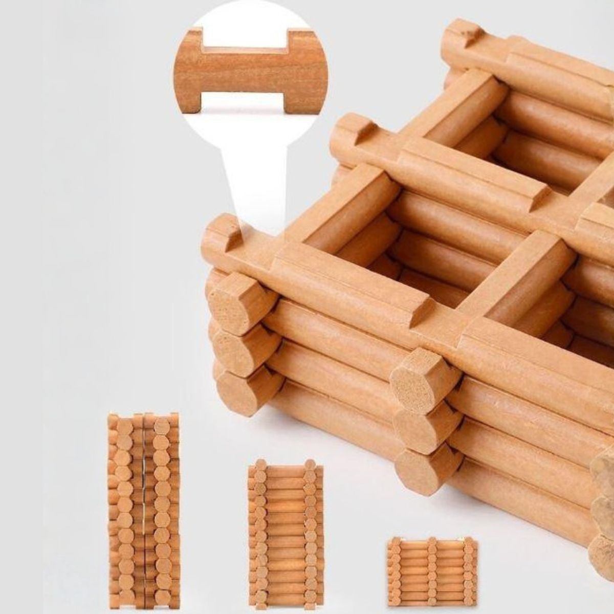 ABC - Tienda de Madera Tipo Lincoln Juego de Construcción y Roleplay